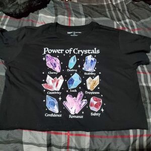 Hot Topic Power of Crystals crop top